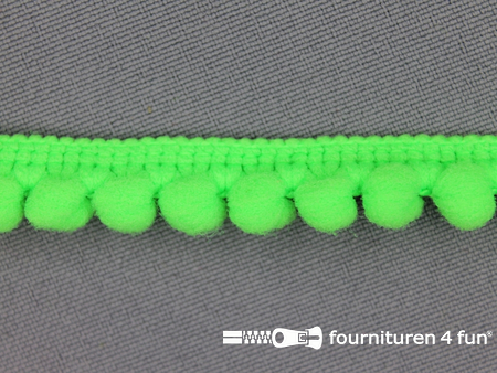 Bolletjesband 10mm neon groen
