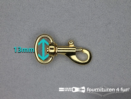 Musketon 13mm goud