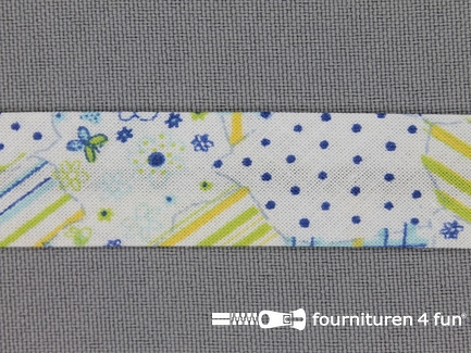Print biasband quilt multicolor
