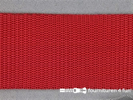 Rol 30 meter parachute band - 50mm - rood