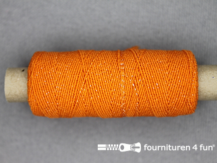 Elastisch garen - rimpel elastiek - 30 meter - oranje