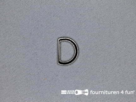 Platte D-ring - 16mm - chroom