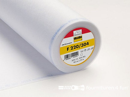 Rol 25 meter x 90cm Vlieseline® Softline - F220 - wit 