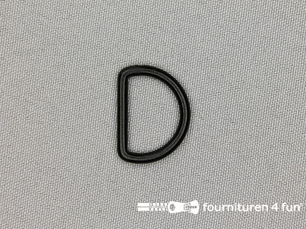 Kunststof D-ring - 20mm - zwart