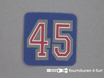 Applicatie 57x57mm vierkant forty five