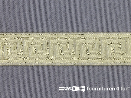 Goud band 16mm grieks meanderpatroon