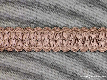 Lingerie elastiek 14mm donker beige