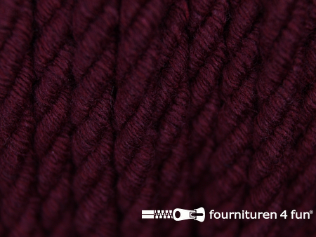 Katoenen meubel koord 5mm bordeaux rood