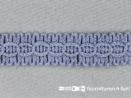 COUPON 21 meter (2 stukken, 9,8 + 11,2 meter) Nylon galon 14mm jeans blauw