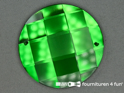 Strass steen rond 60mm groen