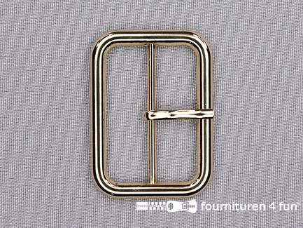 Metalen gesp 40mm goud