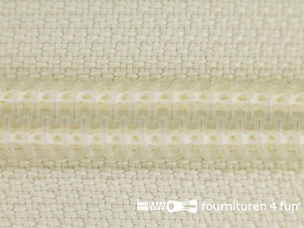 Deelbare spiraal rits nylon 5mm ecru