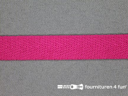 Kaart 50 meter nylon keperband - 14mm - fuchsia roze