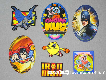 Collectie strijkapplicaties - 7 delige set - opstrijkbare patches