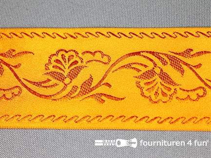 Floral lint 48mm oranje 