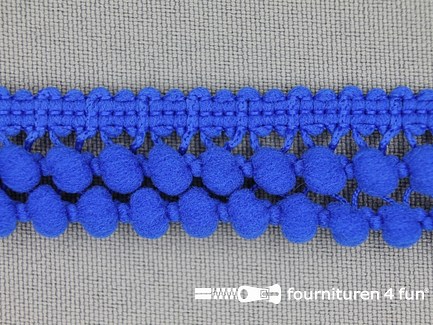 Mini bolletjesband 19mm koren blauw