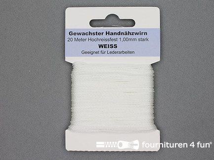 Waxgaren - 20 meter - wit