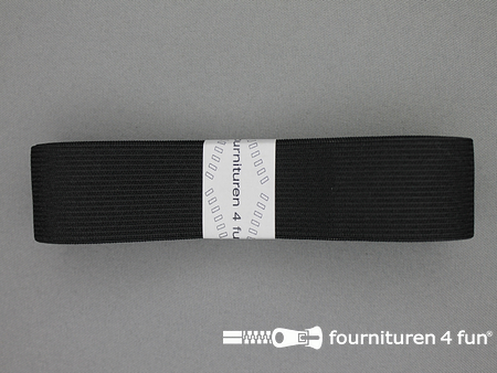 Band elastiek 30mm soepel zwart 2 meter