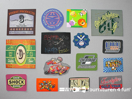 Collectie strijkapplicaties - 15 delige set - opstrijkbare patches