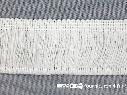 Acryl franje 40mm off white