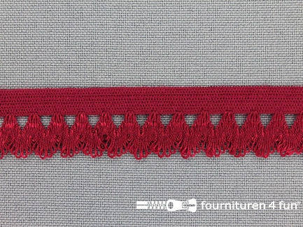 Elastisch kant - 16mm - bordeaux rood