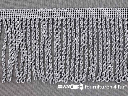 Viscose franje grof - 80mm - midden grijs