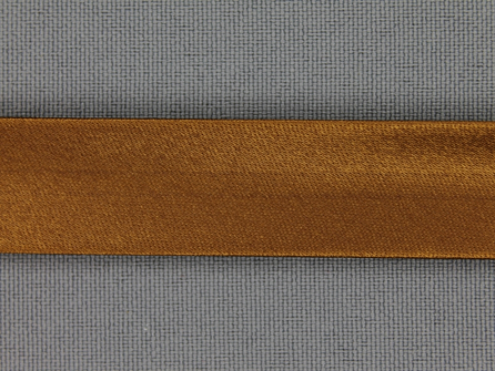 Satijnen biasband 18mm kaneel bruin