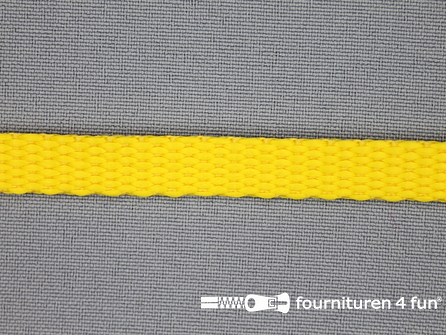 Halsband uni colour 10mm geel