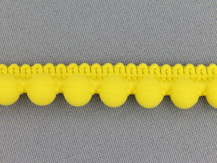 Bolletjesband 15mm fel geel