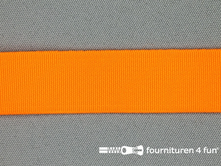 Gekleurd soepel elastiek - 20mm - neon oranje