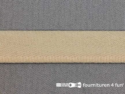 Kaart / Rol 25 meter stootband 15mm beige