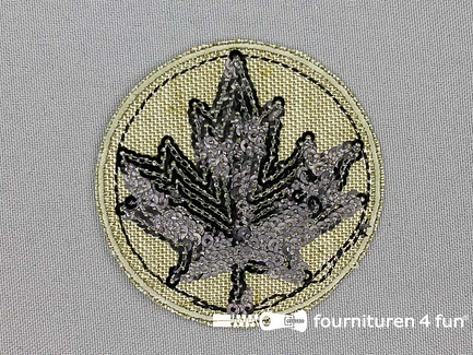Stoere applicatie Ø 65mm maple leaf