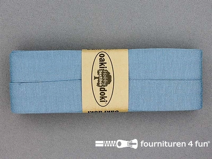 Oaki Doki Tricot biaisband - 20mm x 3 meter - hemels blauw (103)