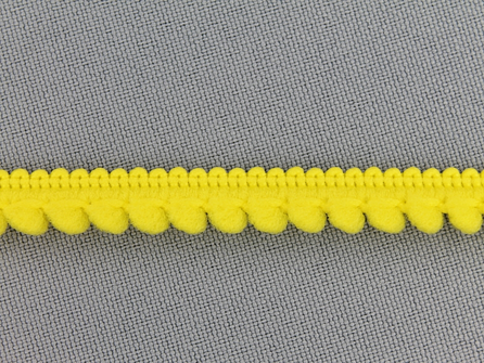Bolletjesband 10mm fel geel