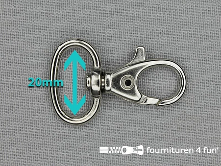 Musketon 20mm chroom