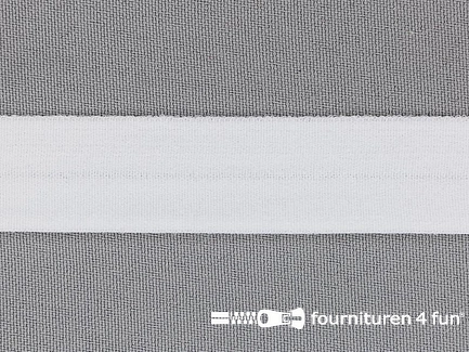Rekbare vouwtres 20mm wit