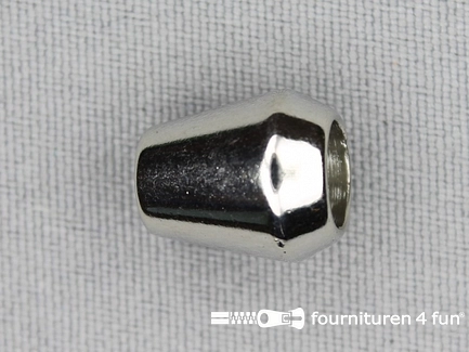 Koorduiteinde - kunststof - 12x14mm - chroom