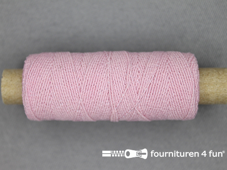 Elastisch garen - rimpel elastiek - 30 meter - licht roze