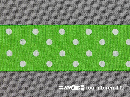 Bolletjes lint 24mm lime groen