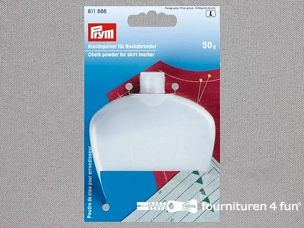 Prym krijtpoeder voor rokspuit / rokzoommeter - navulling - wit - 611886