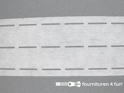 Rol 100 meter Stansband / Plak-en-vouw-om / Perfoband - 30mm - wit