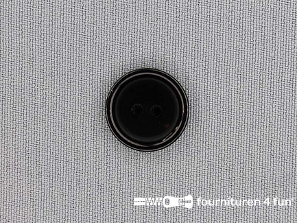 Kunststof knoop 18mm zwart