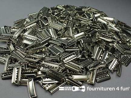 RESTPARTIJ - Ruim 400 stuks bretelversteller 25mm chroom - B-KEUZE