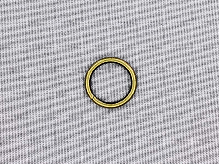 Stalen ring 15mm brons