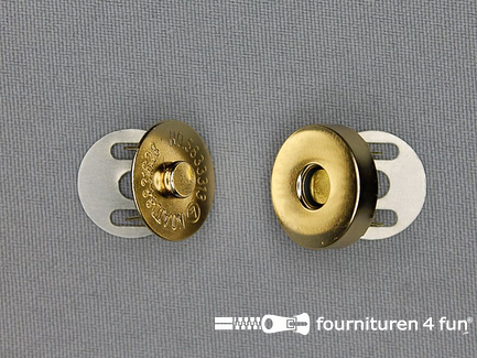 50 Stuks magneetknoop - buigbare pinnetjes - 18mm - goud