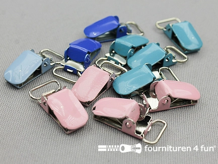 RESTANT 11 stuks Bretelclips - 10mm - meerdere kleuren - B-KEUZE