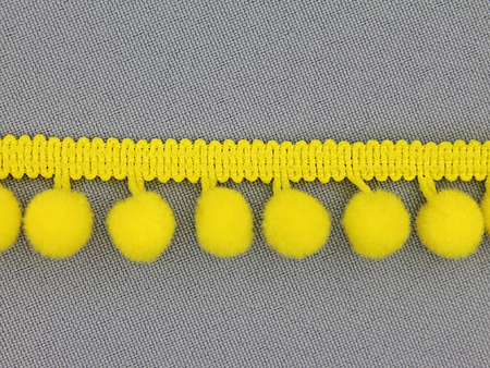 Bolletjesband 18mm fel geel