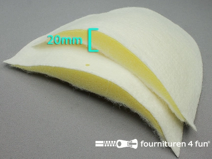 Schoudervullingen - 20mm - mantelvulling - ecru 