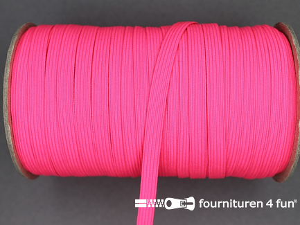 5 Meter gekleurd elastiek - 6mm - neon roze