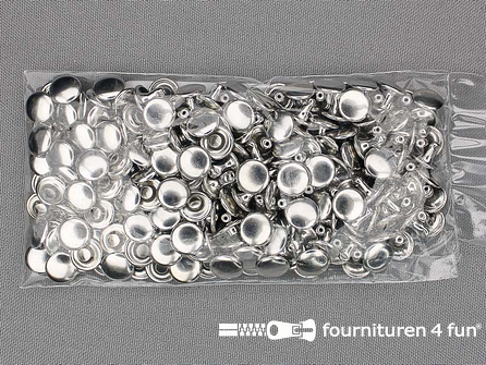 Siernieten 9mm zilver - navulling - 100 stuks